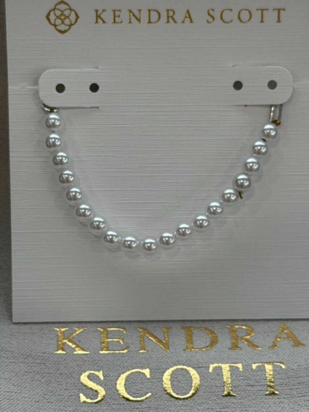Kendra Scott white pearl bracelet